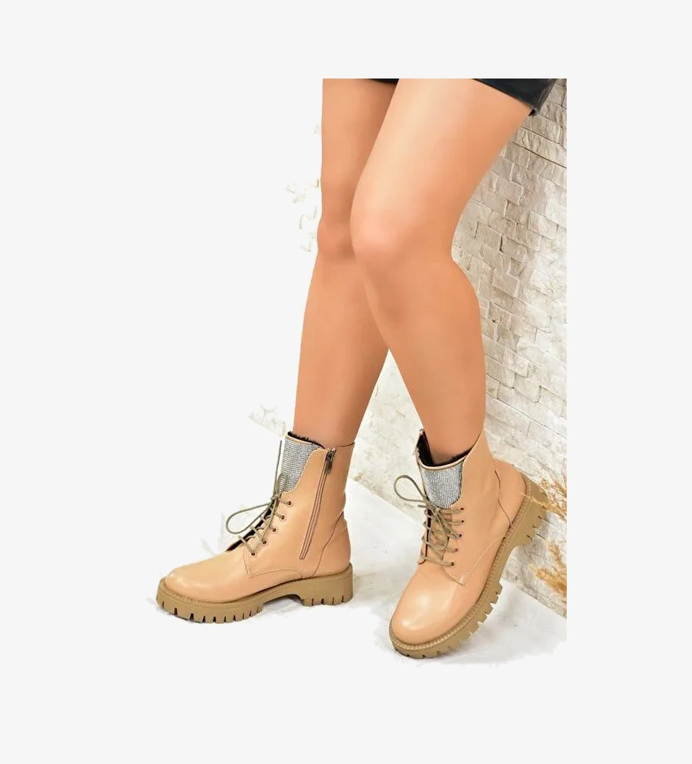 Ten Taşlı Günlük Kadın Bot Postal L430145509 - Görsel 1