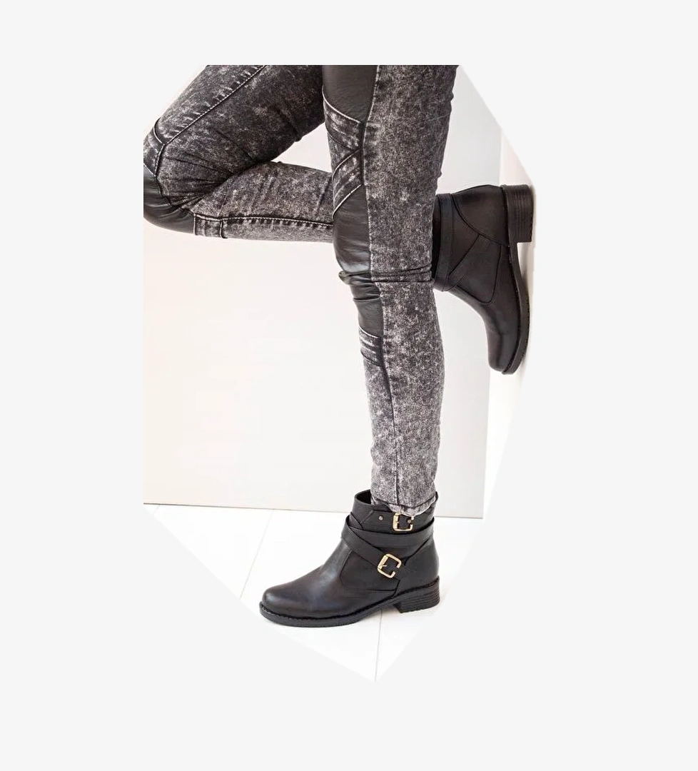 Siyah Kadın Bot A726191009 - Görsel 1