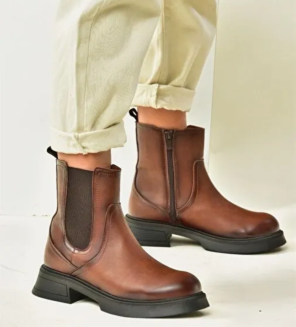 Taba Alçak Topuklu Günlük Kadın Bot N674260009 - Görsel 1