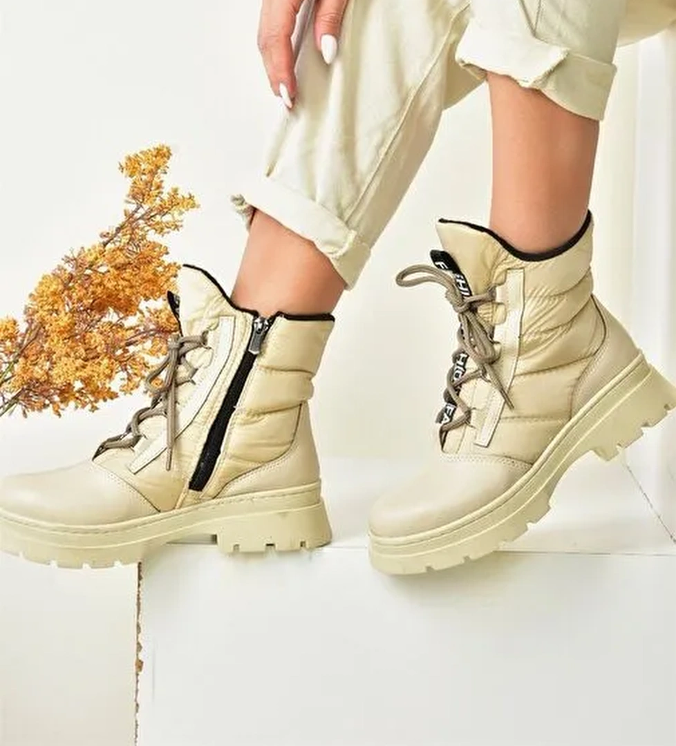 Bej Kumaş Kadın Bot L274505004 - Görsel 1