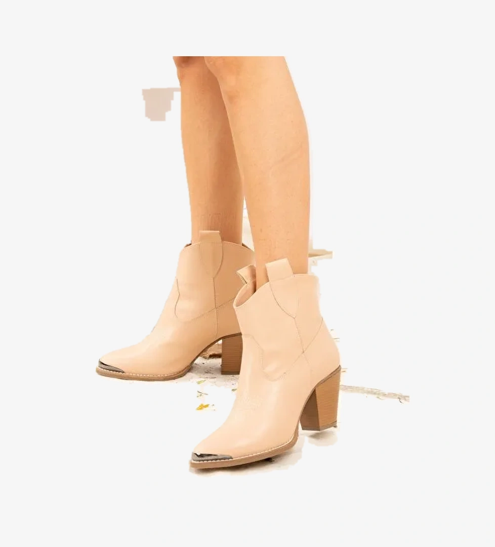 Ten Suni Deri Kadın Bot J404030009 - Görsel 1