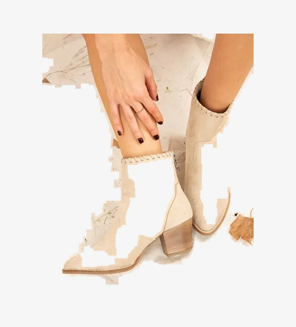 Vizon Süet Kadın Bot J404040202 - Görsel 1