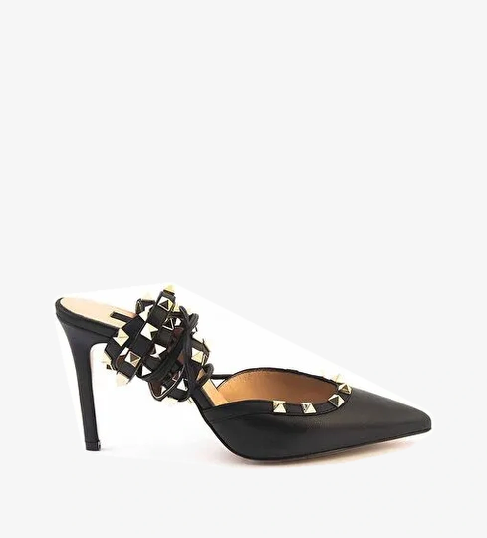 Rouge Bej Kadın Deri Abiye Ayakkabı 241RGK857 924-05 - Görsel 1