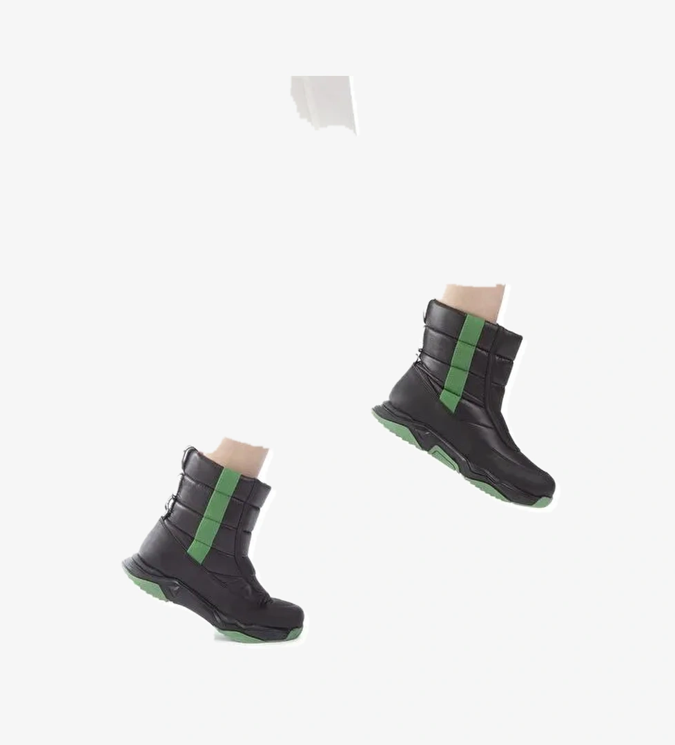 Benetton® | BN-30398 - 3256 Siyah Yesil - Kadın Bot - Görsel 1