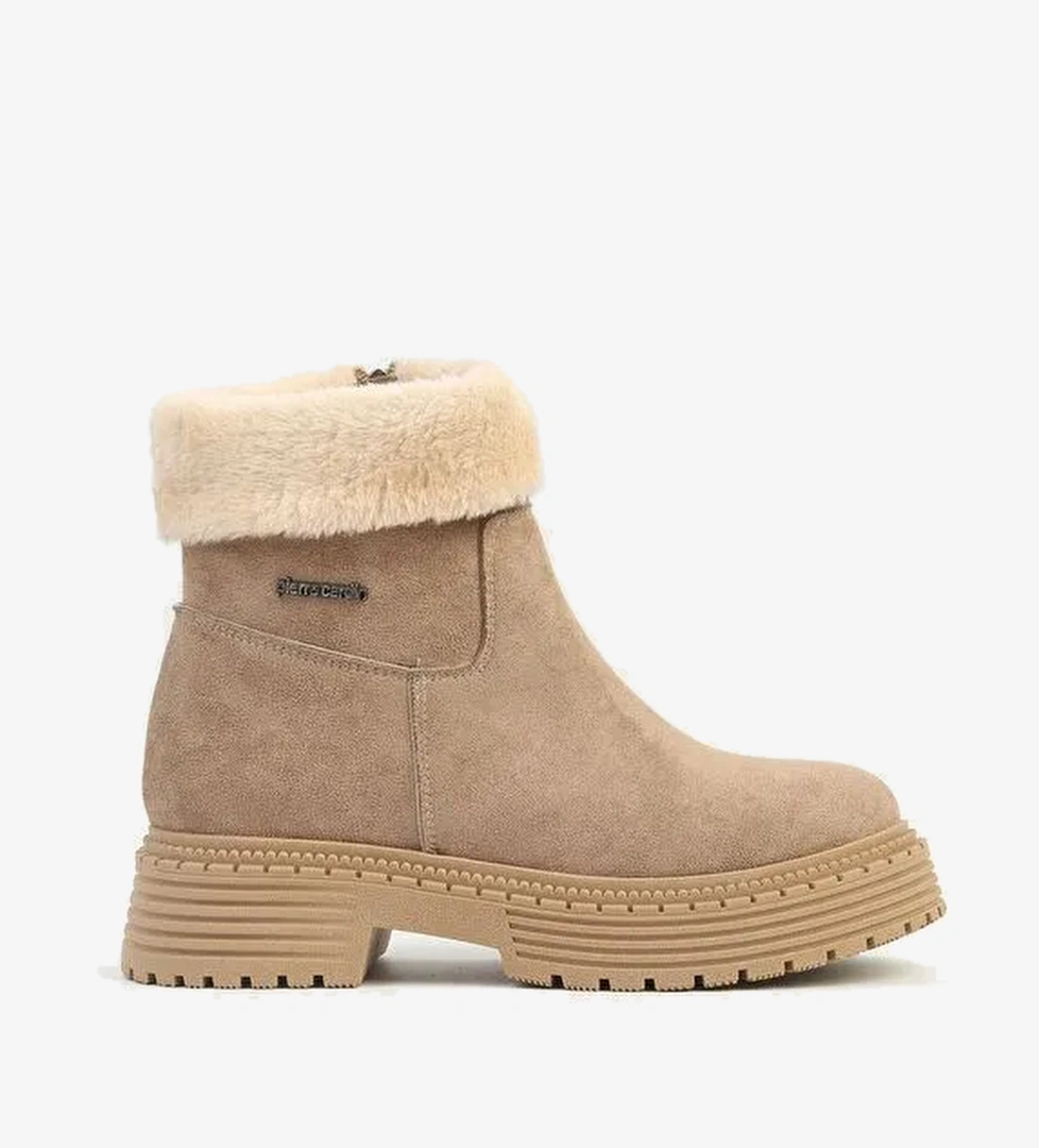 Pierre Cardin® | PC-52415-3076 Süet Vizon - Kadın Bot - Görsel 1