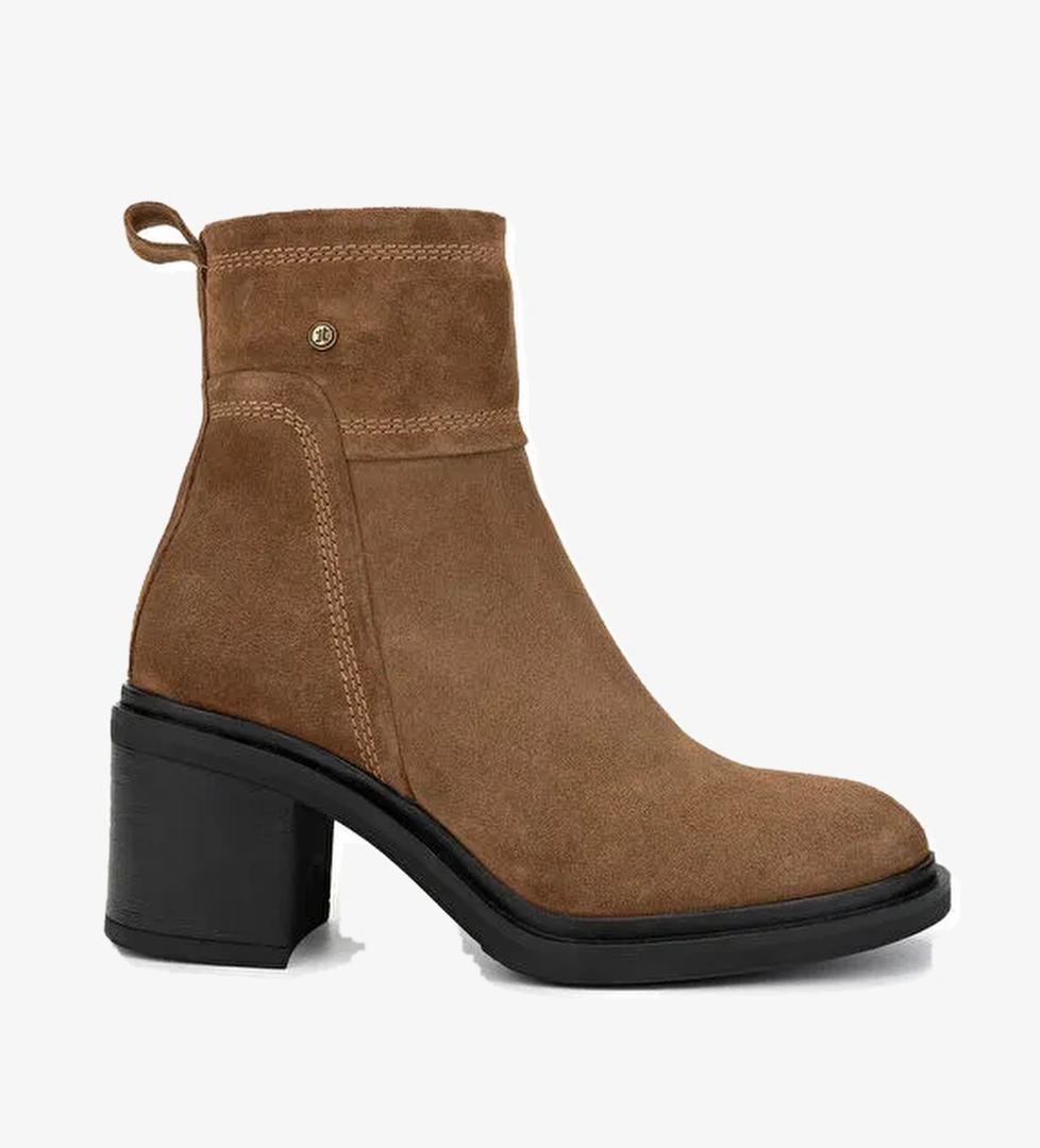 Tamer Tanca Kadın Hakiki Deri Vizon Topuklu Bot - Görsel 1