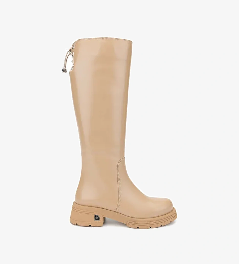 Tamer Tanca Kadın Hakiki Deri Camel Casual Çizme - Görsel 1