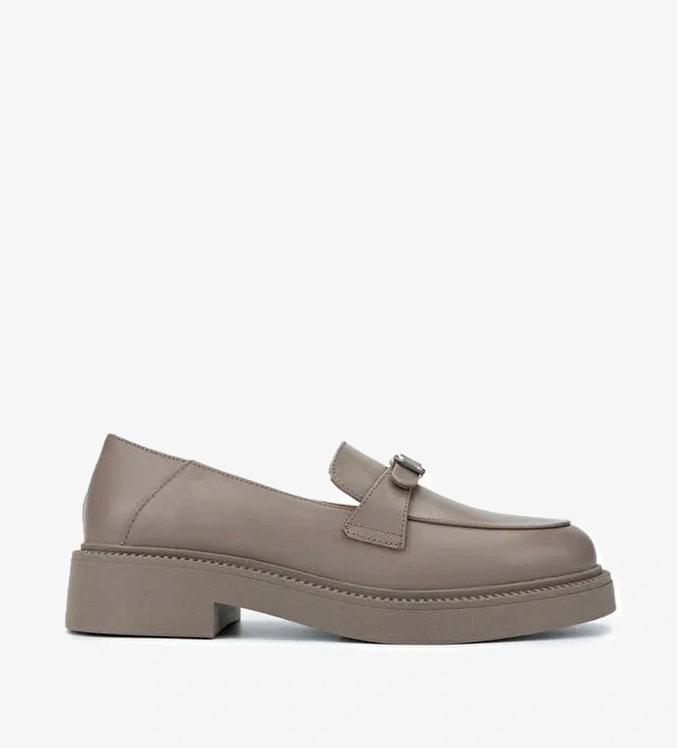 Tamer Tanca Siyah Kadın Deri Loafer 1060 24544 BN AYK SK24-25 - Görsel 1