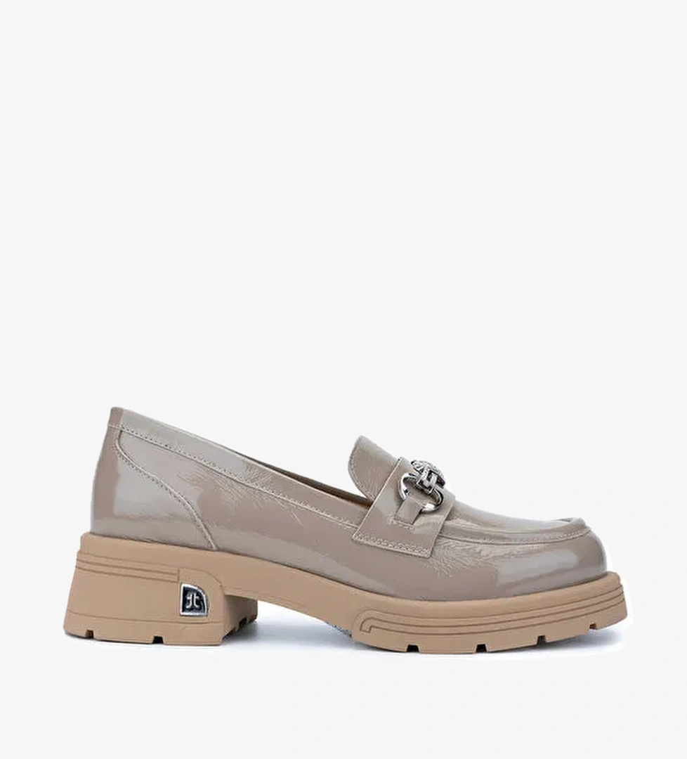 Tamer Tanca Kadın Hakiki Deri Vizon Loafer Ayakkabı - Görsel 1