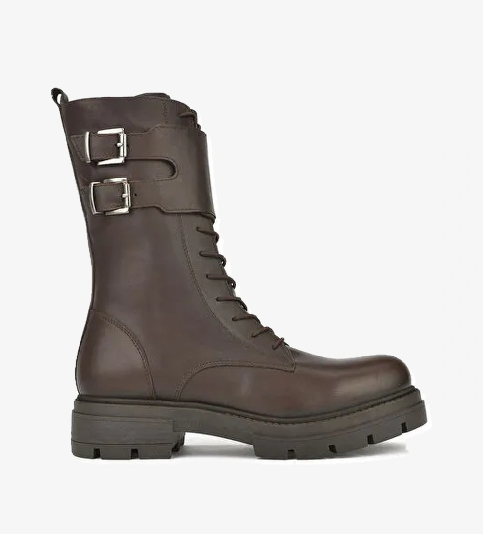 Ziya, Kadın Hakiki Deri Bot 14319Z66382 Kahve - Görsel 1