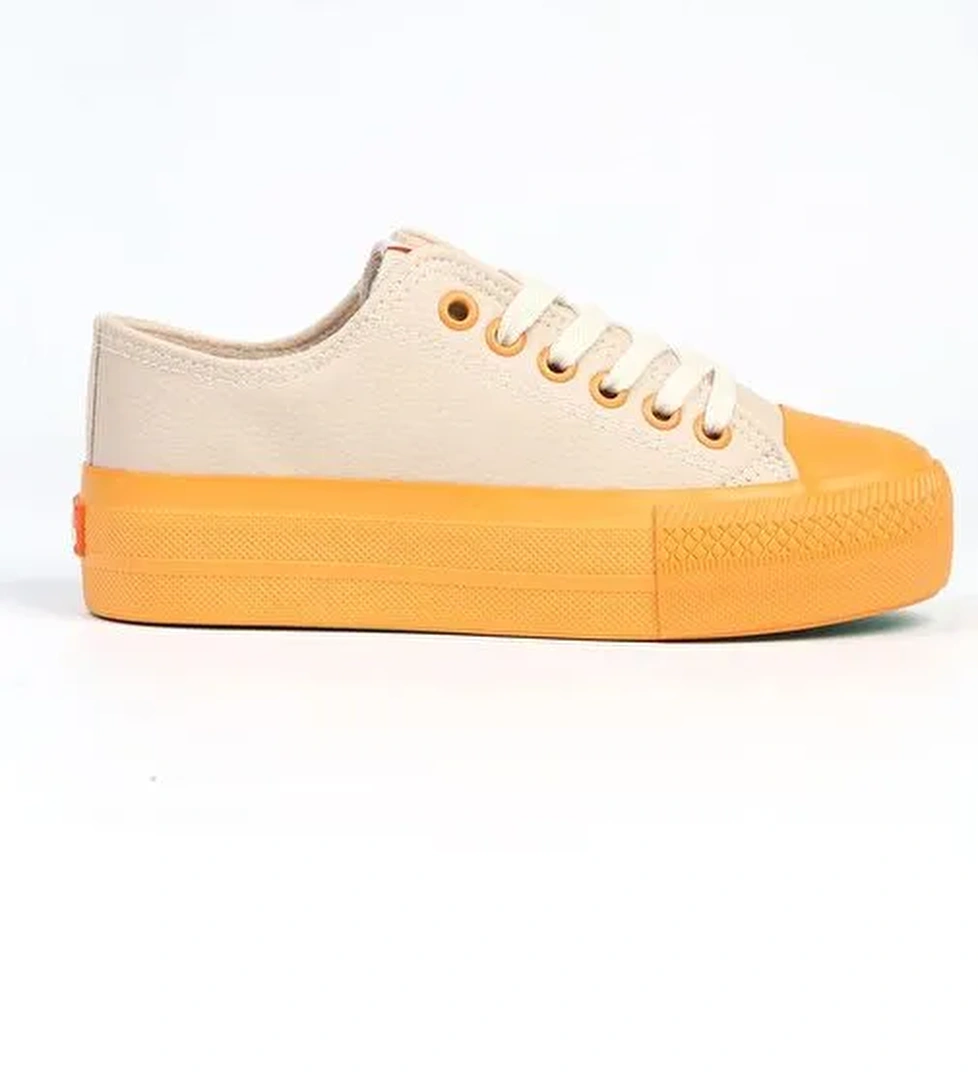 Benetton® | BN-31124 - 3114 Bej Turuncu - Kadın Spor Ayakkabı - Görsel 1