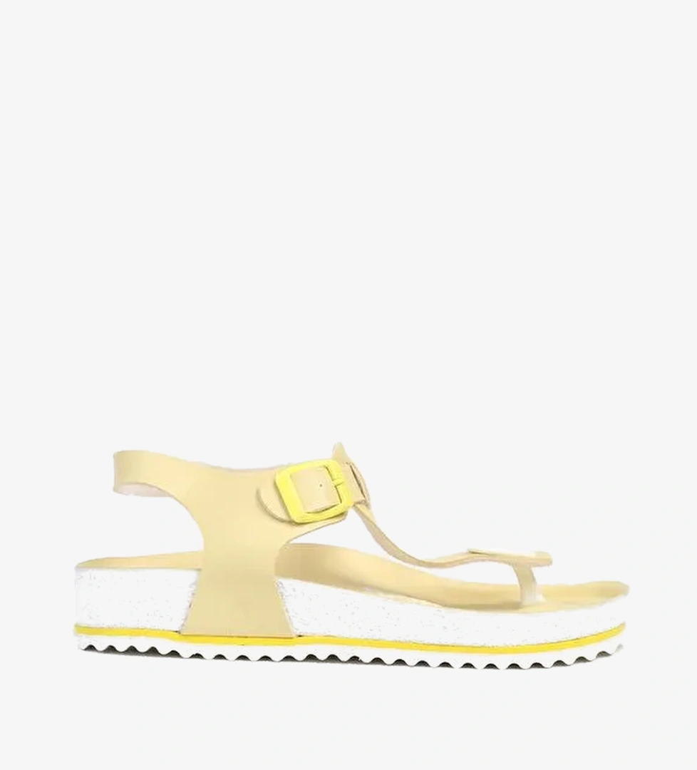 Benetton® | BN-1319 - 3489 Sari - Kadın Sandalet