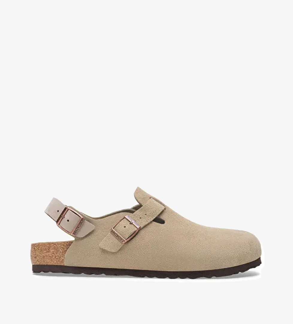 Birkenstock Bej Erkek Süet Ev Terliği TOKIO VL - Görsel 1