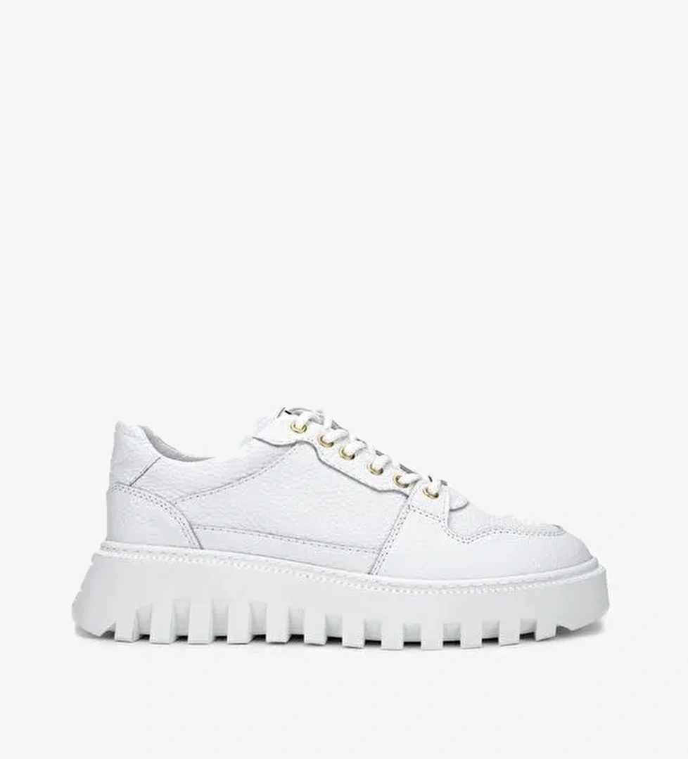 Valmenti Erkek Hakiki Deri Beyaz Sneakers & Spor Ayakkabı - Görsel 1