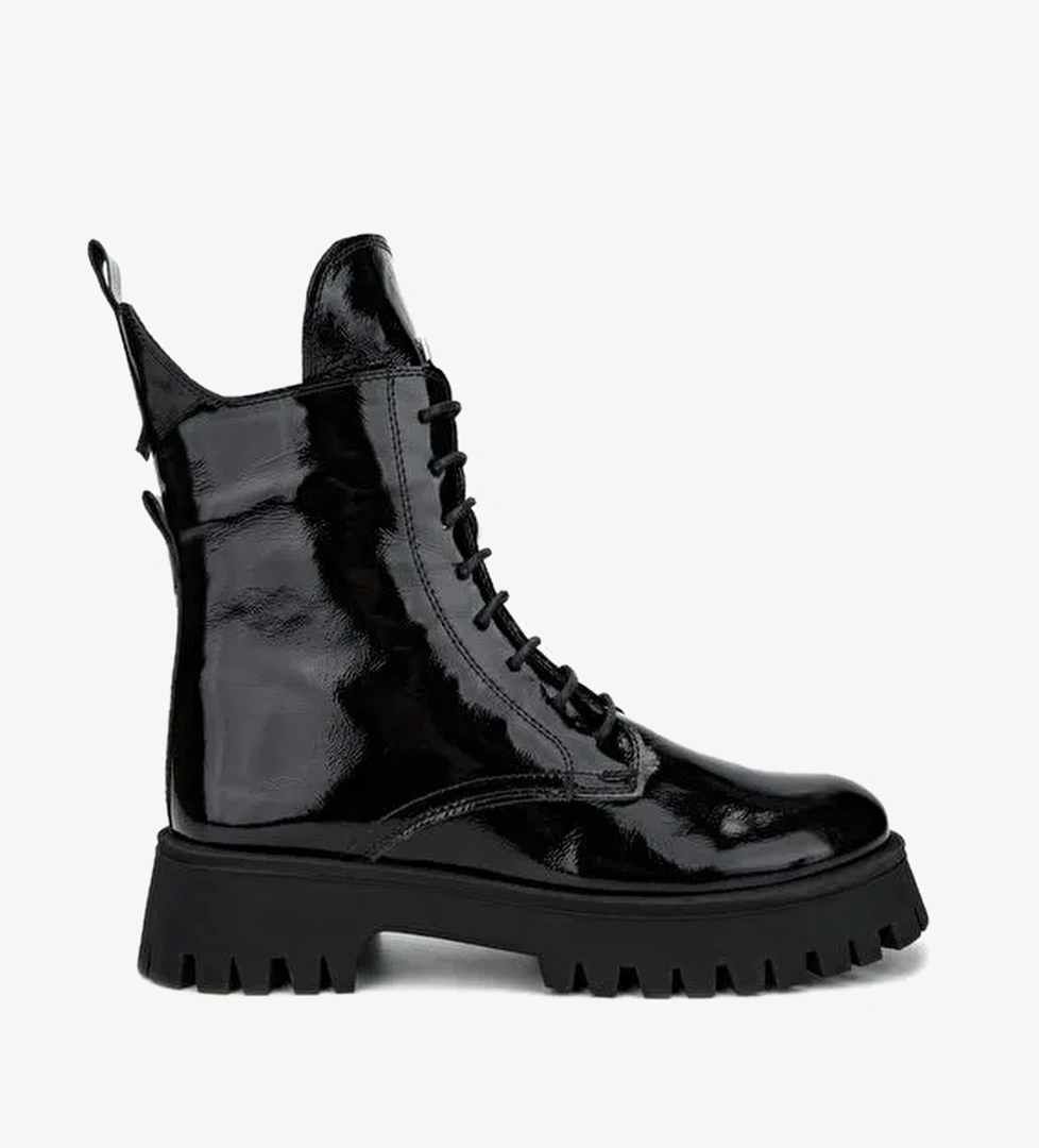 Valmenti Kadın . Siyah Rugan Casual Bot - Görsel 1