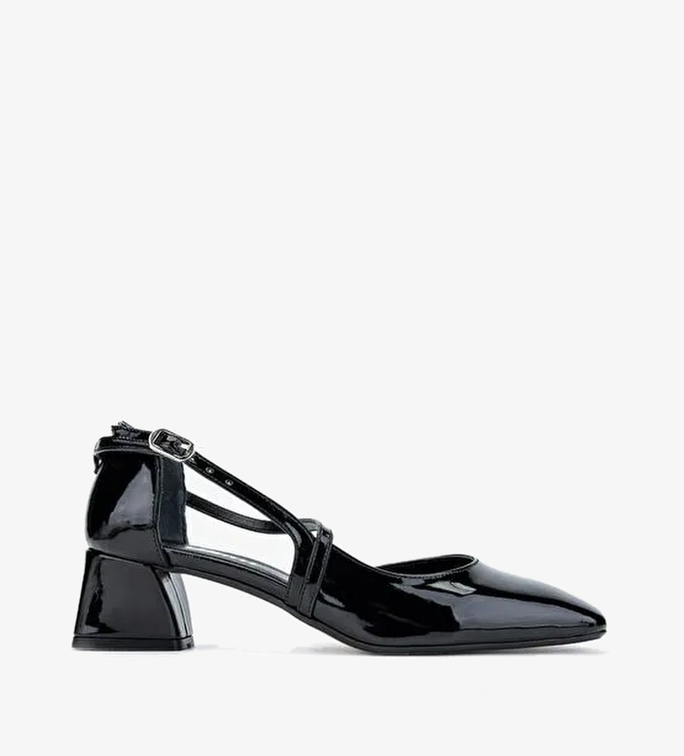 Valmenti Bordo Kadın Rugan Topuklu Ayakkabı 1027 551 BN AYK Y24 - Görsel 1