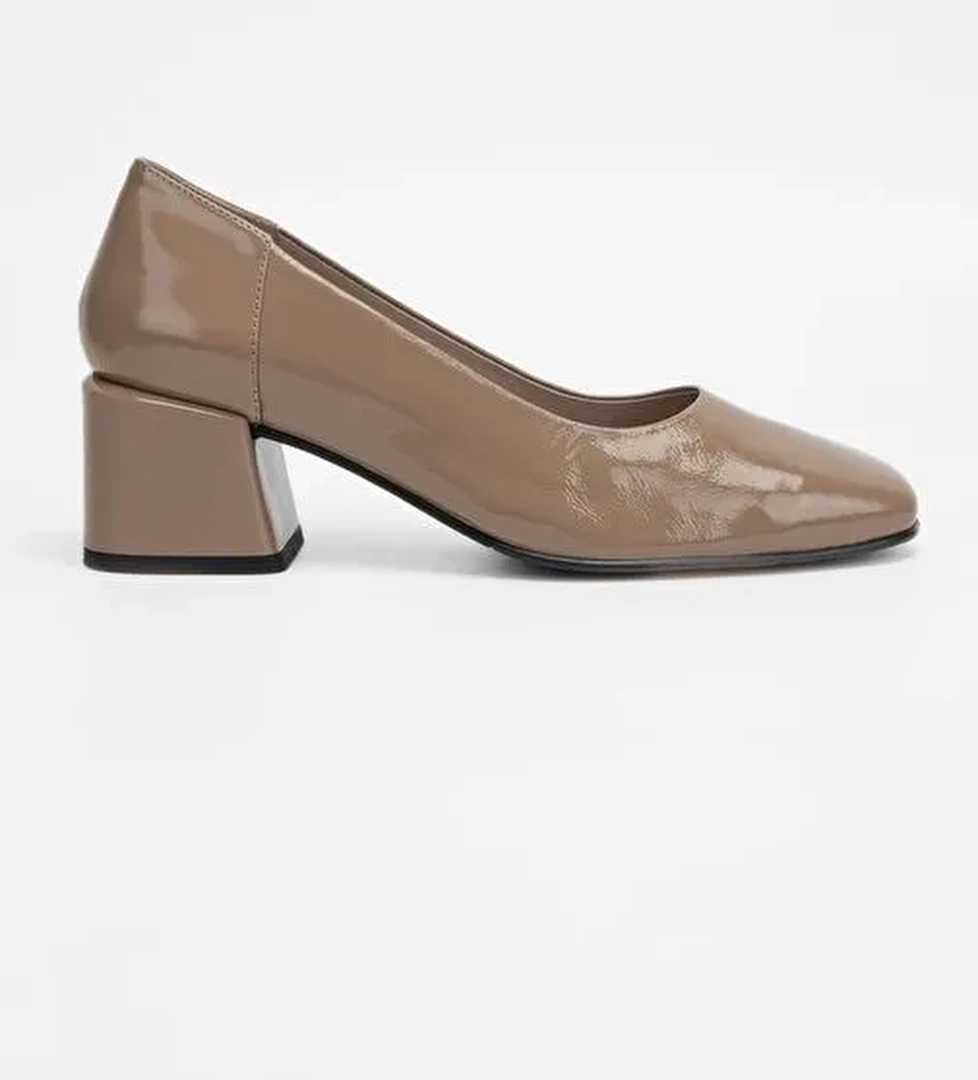 Valmenti Bej Kadın Deri Topuklu Ayakkabı 33 7513 BN AYK SK23/24 - Görsel 1