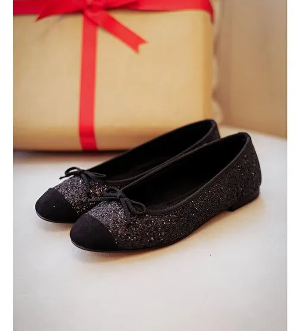 Kadın Fiyonklu Babet Fanbe Siyah - Görsel 1