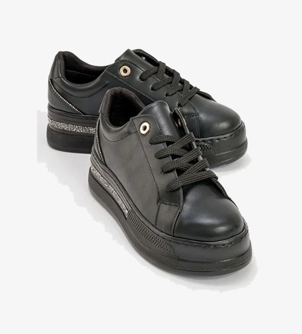 Luvi Shoes Siyah Kadın Sneaker 74-600 - Görsel 1