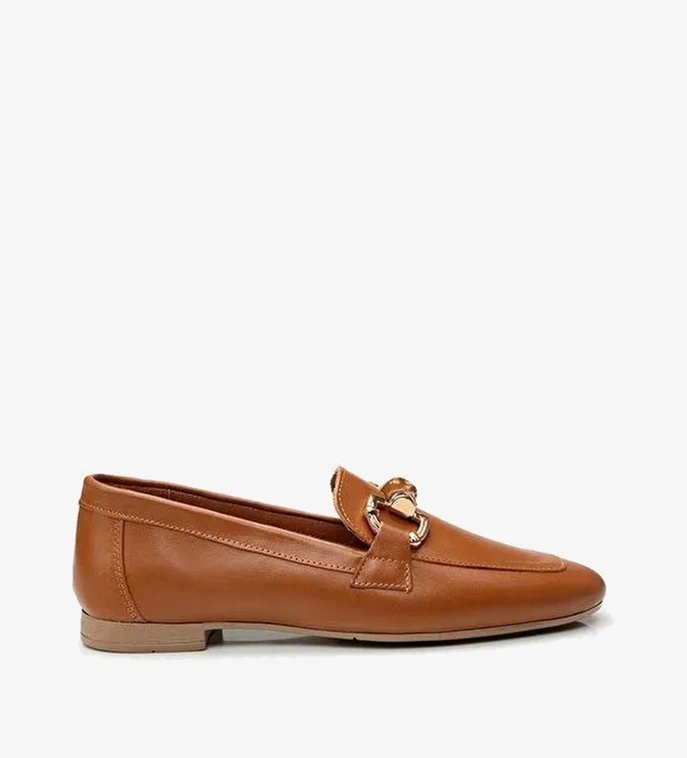 Hotiç Taba Kadın Deri Loafer 01AYH293550A370 - Görsel 1
