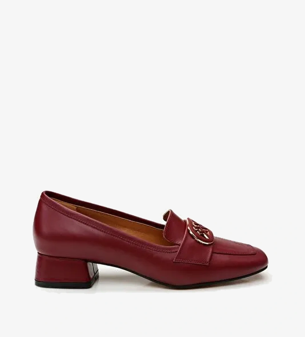 Hotiç Bordo Kadın Deri Loafer 01AYH293440A780 - Görsel 1
