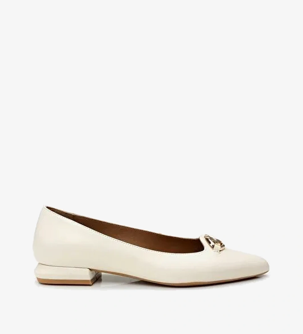 Hotiç Kemik Kadın Deri Babet 01AYH296660A400 - Görsel 1