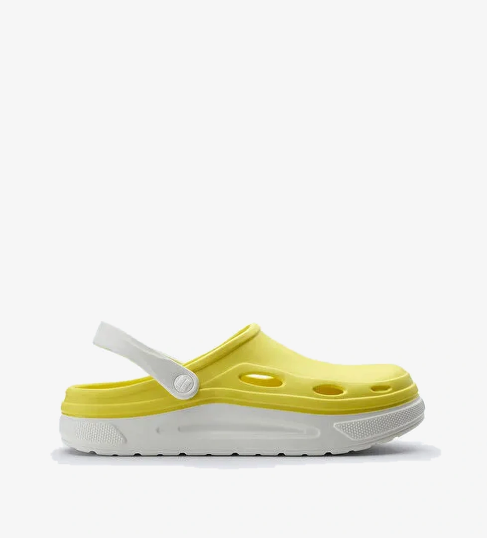 Erkek Beyaz-Sarı Eva Terlik A31Y8316 - Görsel 1