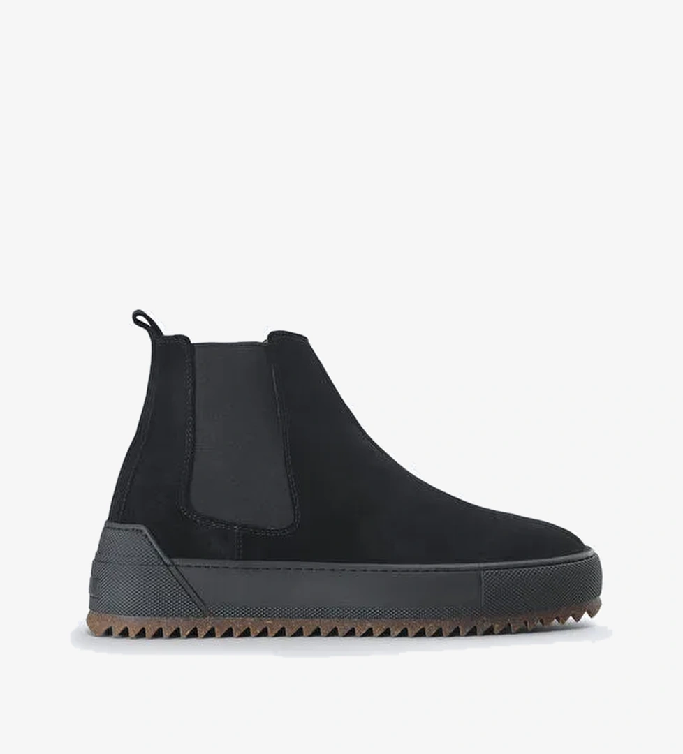 Erkek Siyah Deri Süet Bot B008009 - Görsel 1