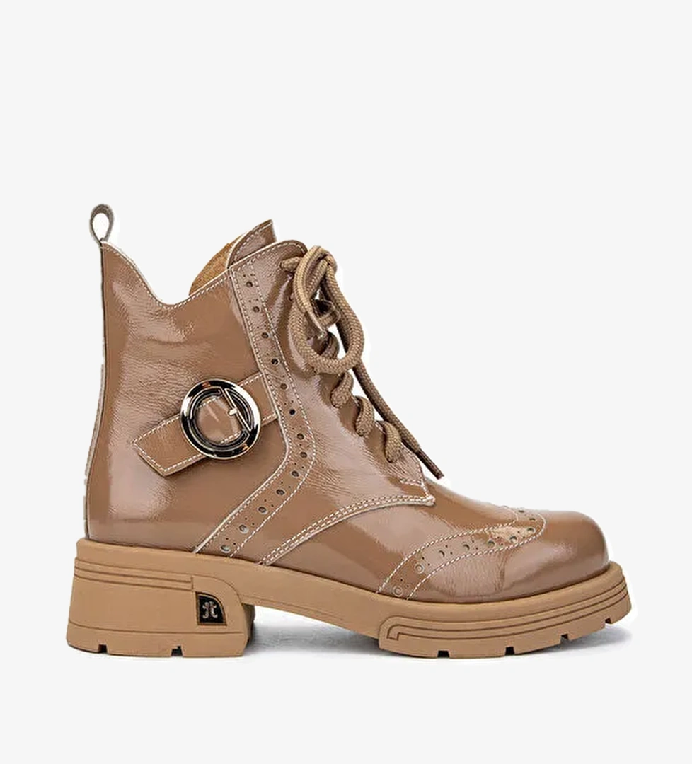 Tamer Tanca Kadın Hakiki Deri Vizon Casual Bot - Görsel 1