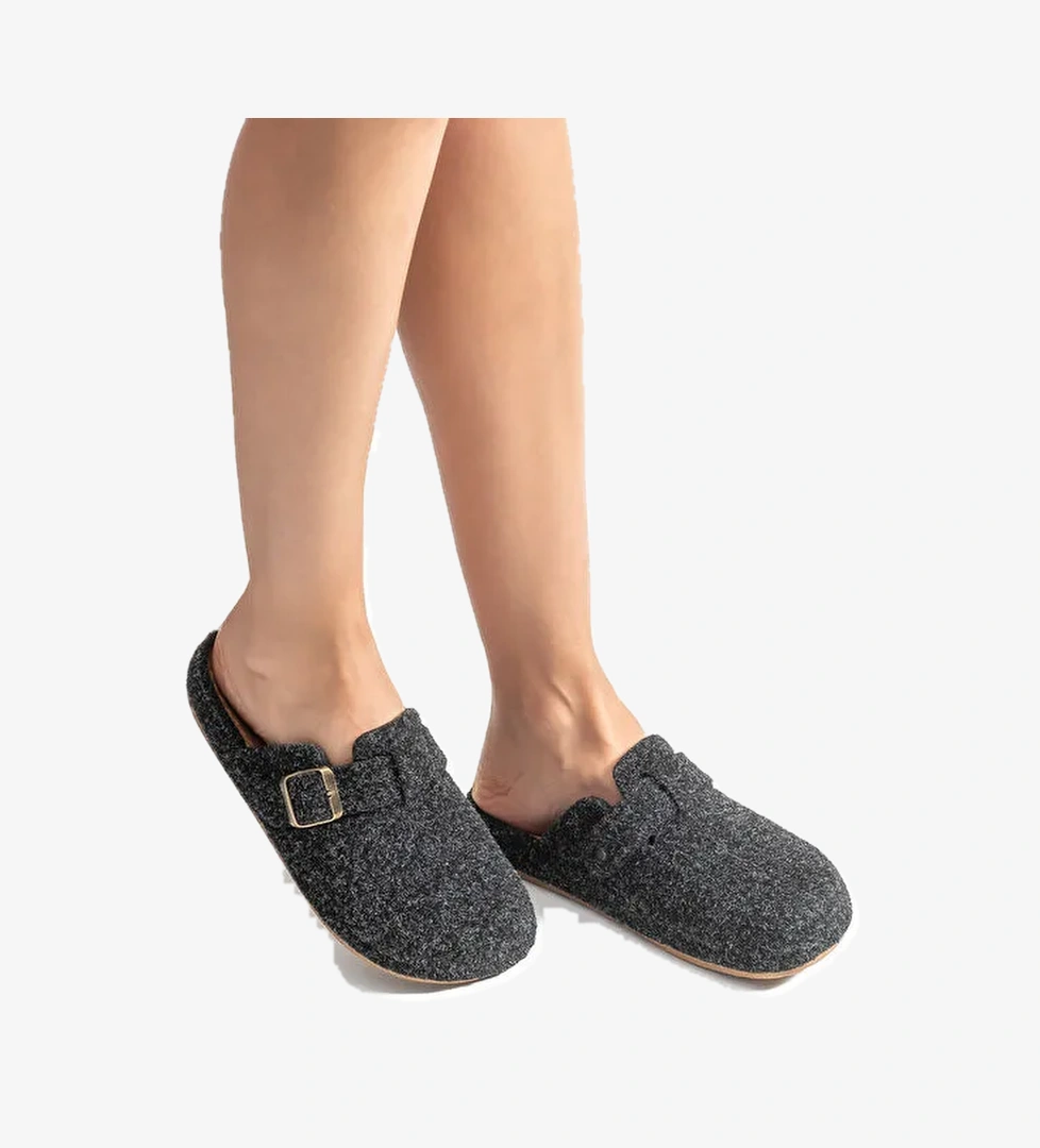 Twigy Siyah Kadın Ev Terliği AA0190 - Görsel 1