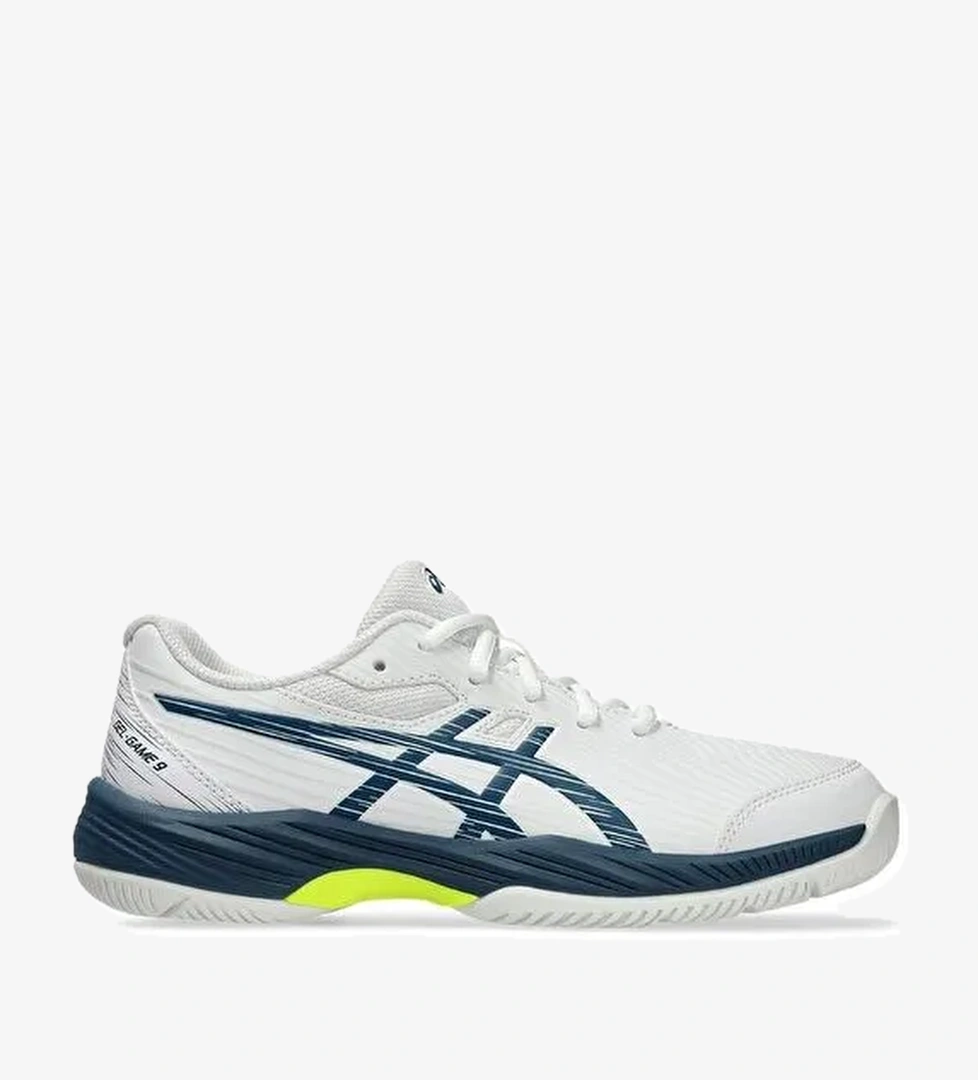 Asics Gel Game 9 GS Çocuk Beyaz Tenis Ayakkabısı - Görsel 1