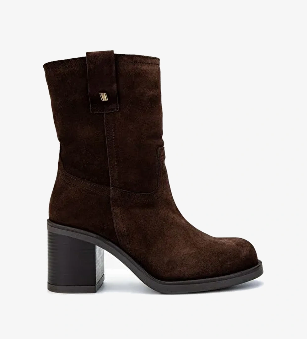 Valmenti Kadın Hakiki Deri Kahverengi Süet Casual Bot - Görsel 1