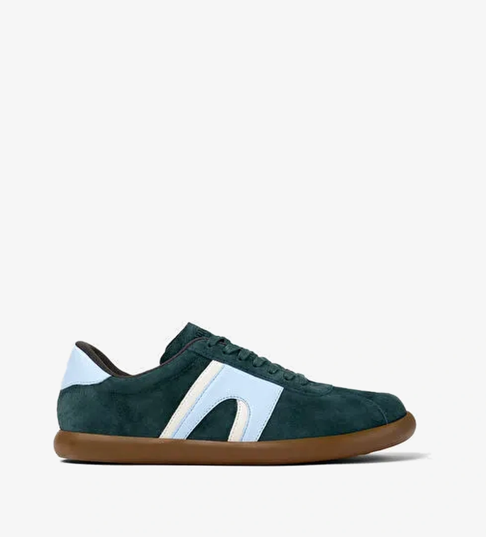 Camper Yeşil-Mavi Erkek Süet Düz Ayakkabı K100937-006 - Görsel 1