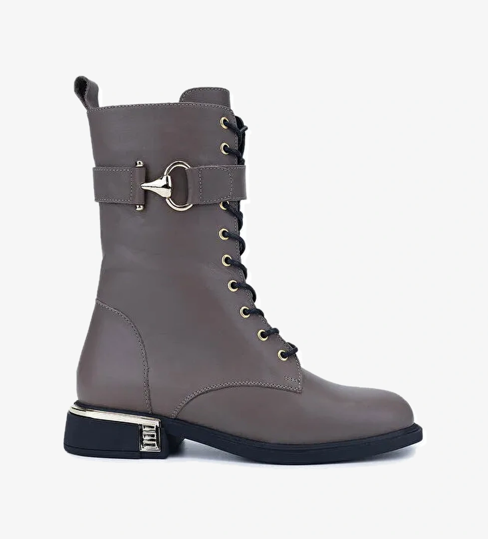 Tamer Tanca Kadın Hakiki Deri Vizon Casual Bot - Görsel 1