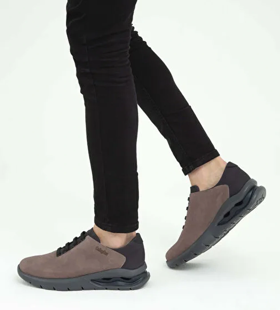 CALLAGHAN Erkek Hakiki Deri Bej Sneakers & Spor Ayakkabı - Görsel 1