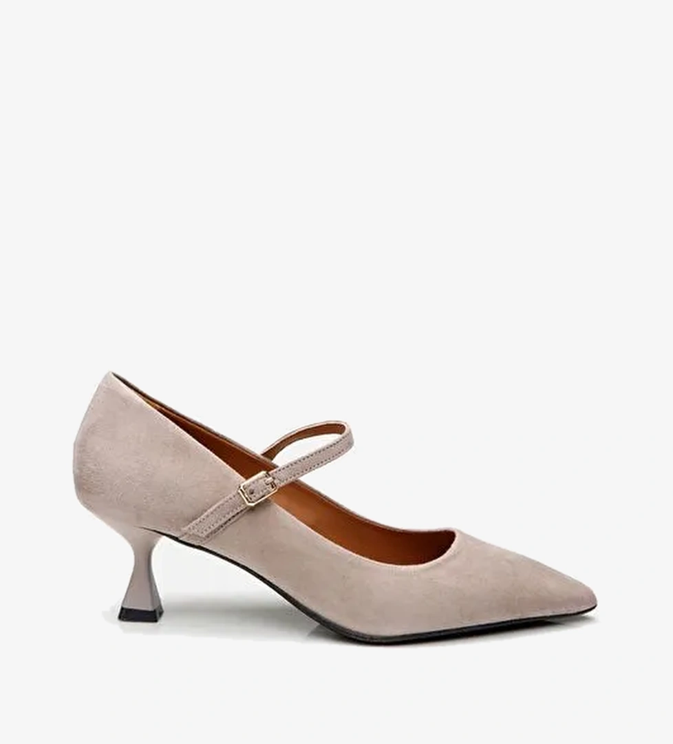Hotiç Vizon Kadın Süet Topuklu Ayakkabı 01AYH293450A450 - Görsel 1