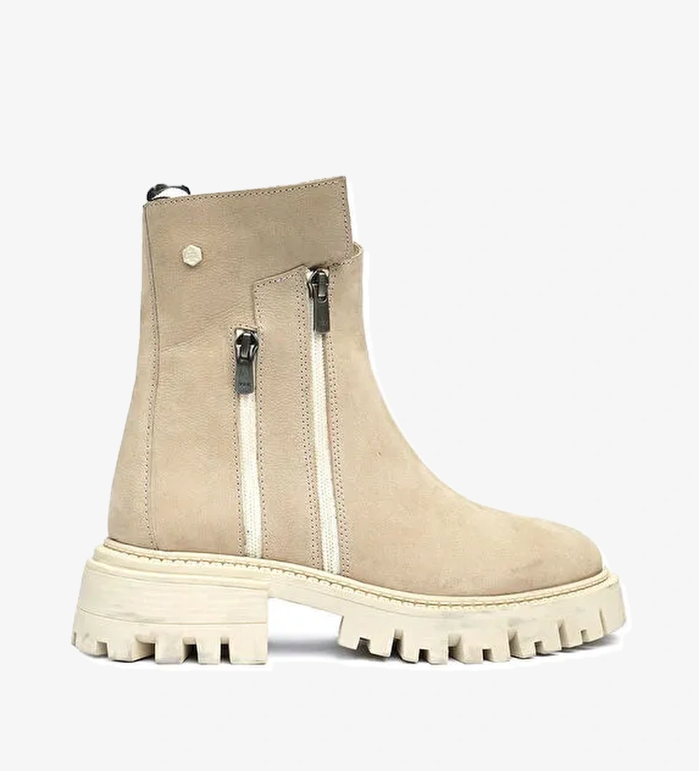 Hammer Jack Bej Kadın Deri Bot 102 24675-Z - Görsel 1