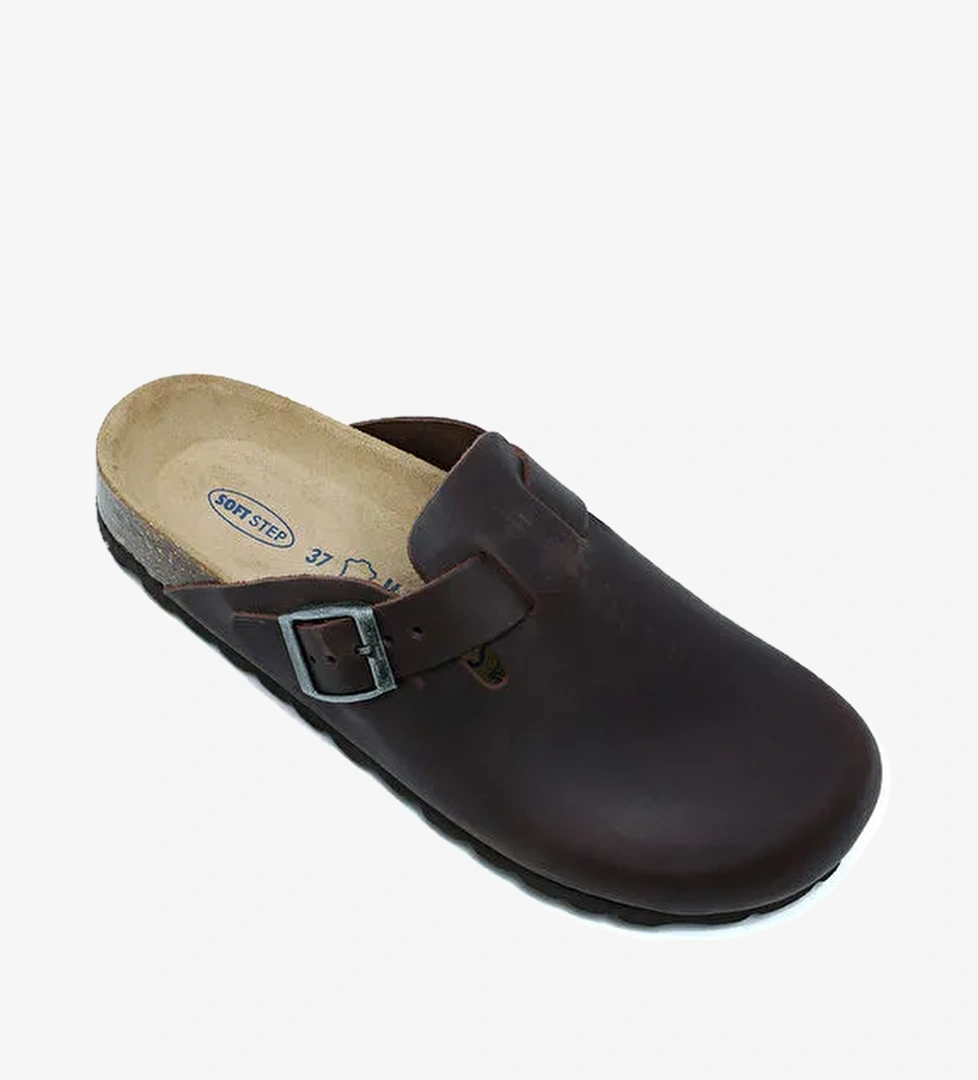 Kifidis Siyah Kadın Deri Terlik 10KST1TERK00003 - Görsel 1