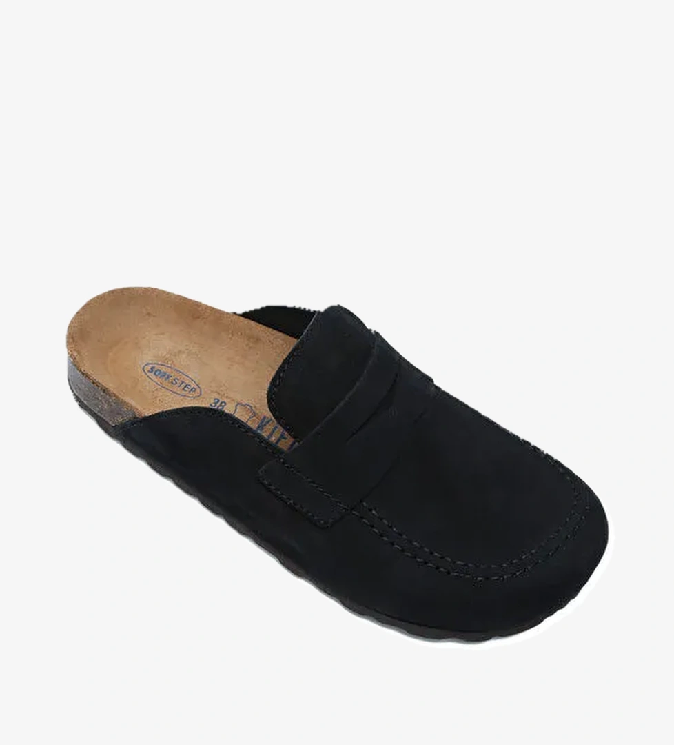 K14212SD Kifidis Soft Step Unisex Süet Deri Sabo Mantar Terlik 36-46 - Görsel 1