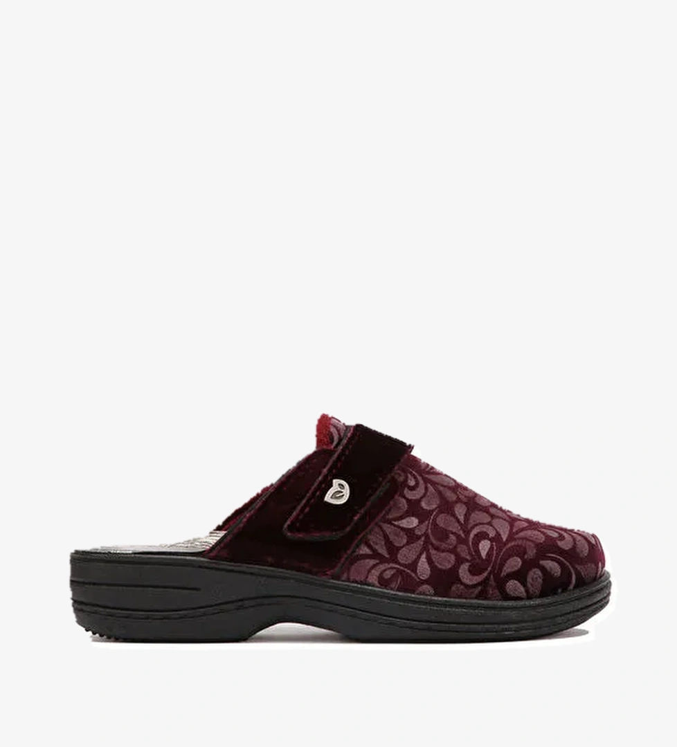 Kifidis Bordo Kadın Ev Terliği 10GLF1TERK00003 - Görsel 1