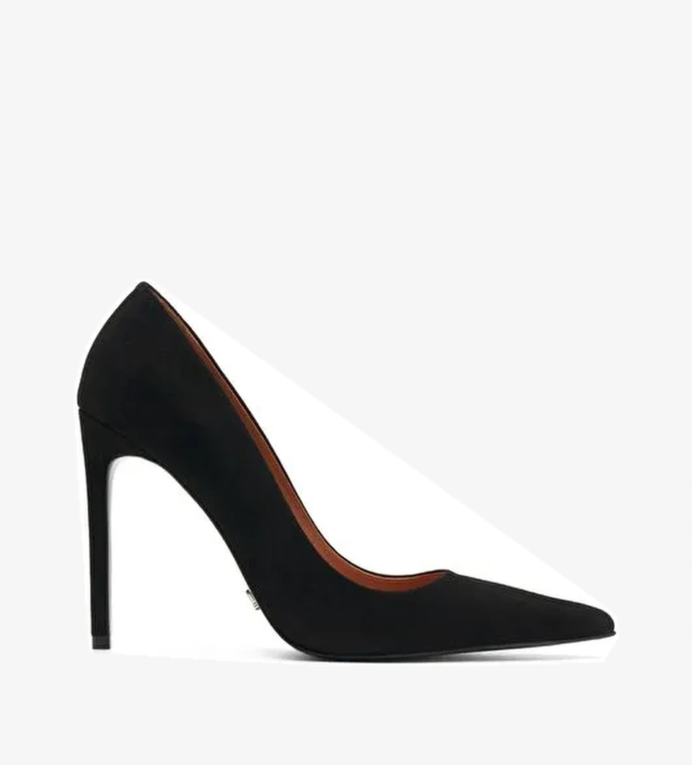 Jabotter Siyah Kadın Süet Stiletto JAB8881