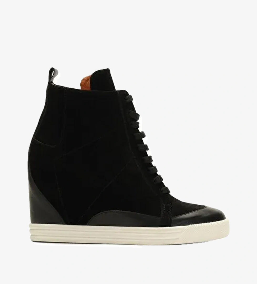 Jabotter Joan Süet & Deri Gizli Topuklu Bot - Görsel 1