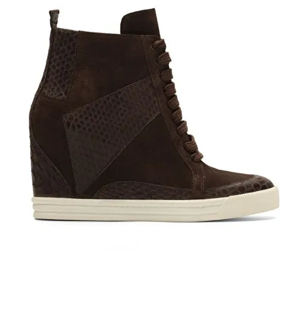 Jabotter Joan Süet & Deri Gizli Topuklu Bot - Görsel 1