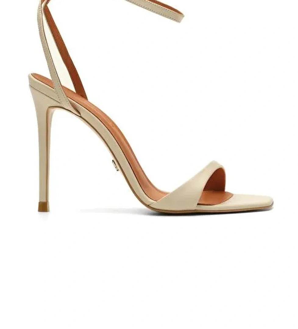 Jabotter Bej Kadın Deri Topuklu Ayakkabı JAB8899 / 2126 - Görsel 1