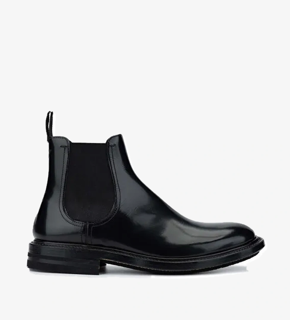 Fabi Erkek Hakiki Deri Siyah Klasik Bot - Görsel 1