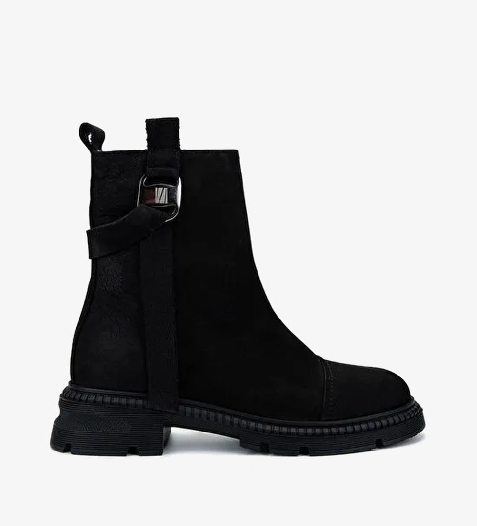 Valmenti Kadın . Siyah Nubuk Casual Bot - Görsel 1