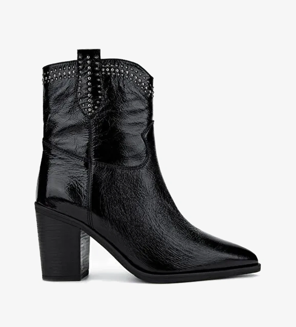 Valmenti Kadın Siyah Topuklu Bot - Görsel 1