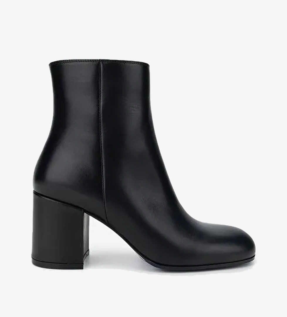 Valmenti Kadın Hakiki Deri Siyah Deri Casual Bot - Görsel 1