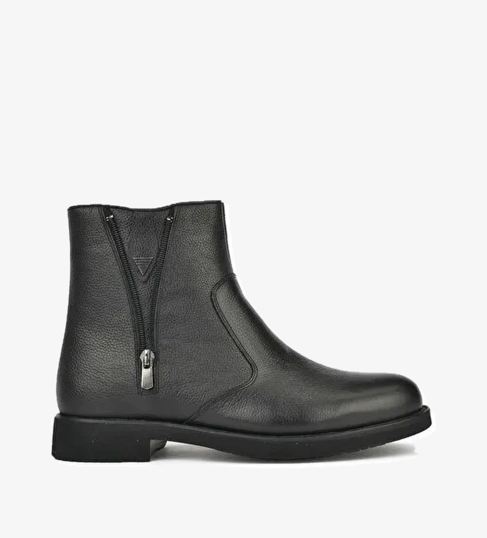 Ziya, Erkek Hakiki Deri Bot 14319Z2160 Siyah - Görsel 1