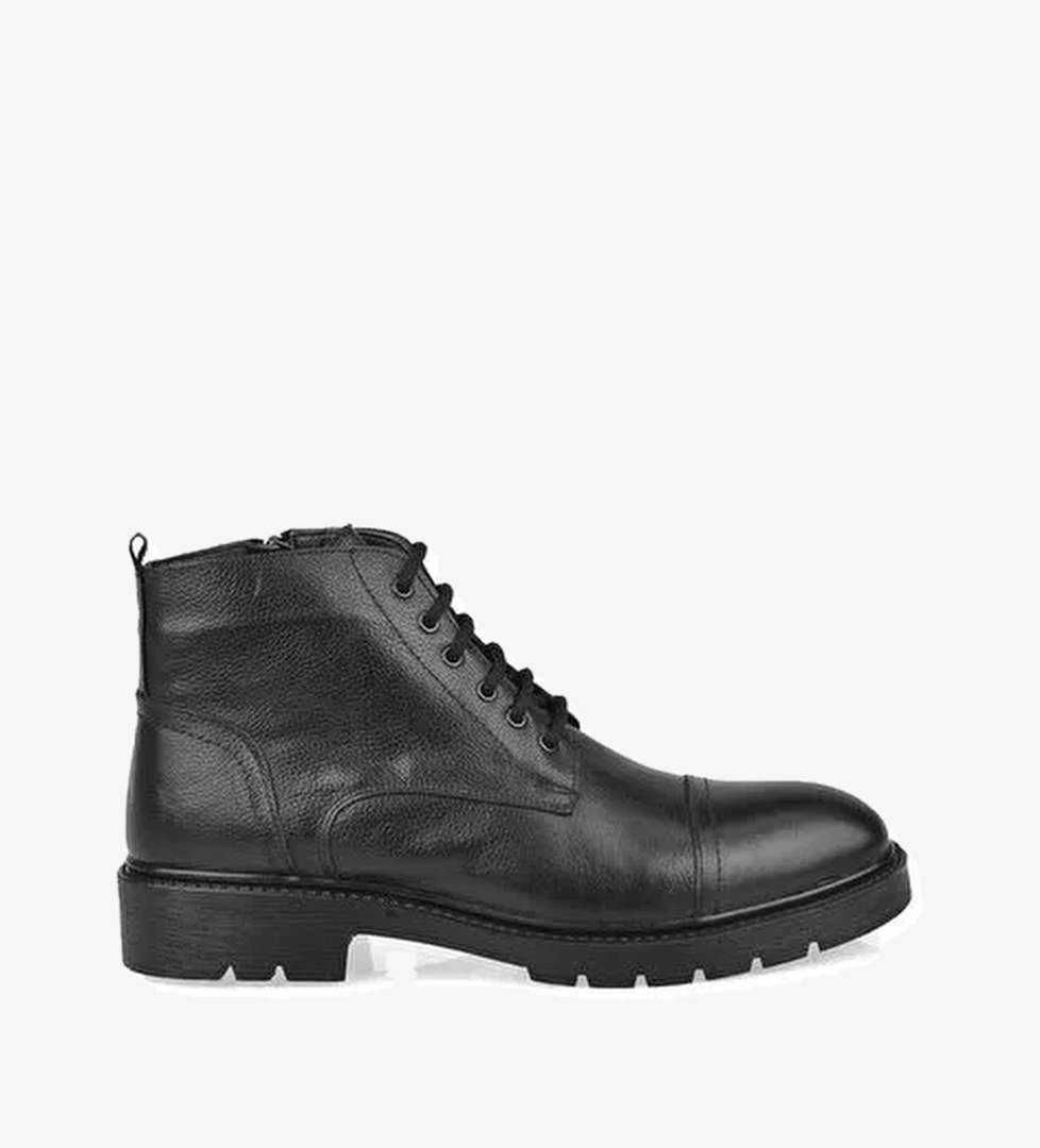 Ziya, Erkek Hakiki Deri Bot 143447Z307 Siyah - Görsel 1